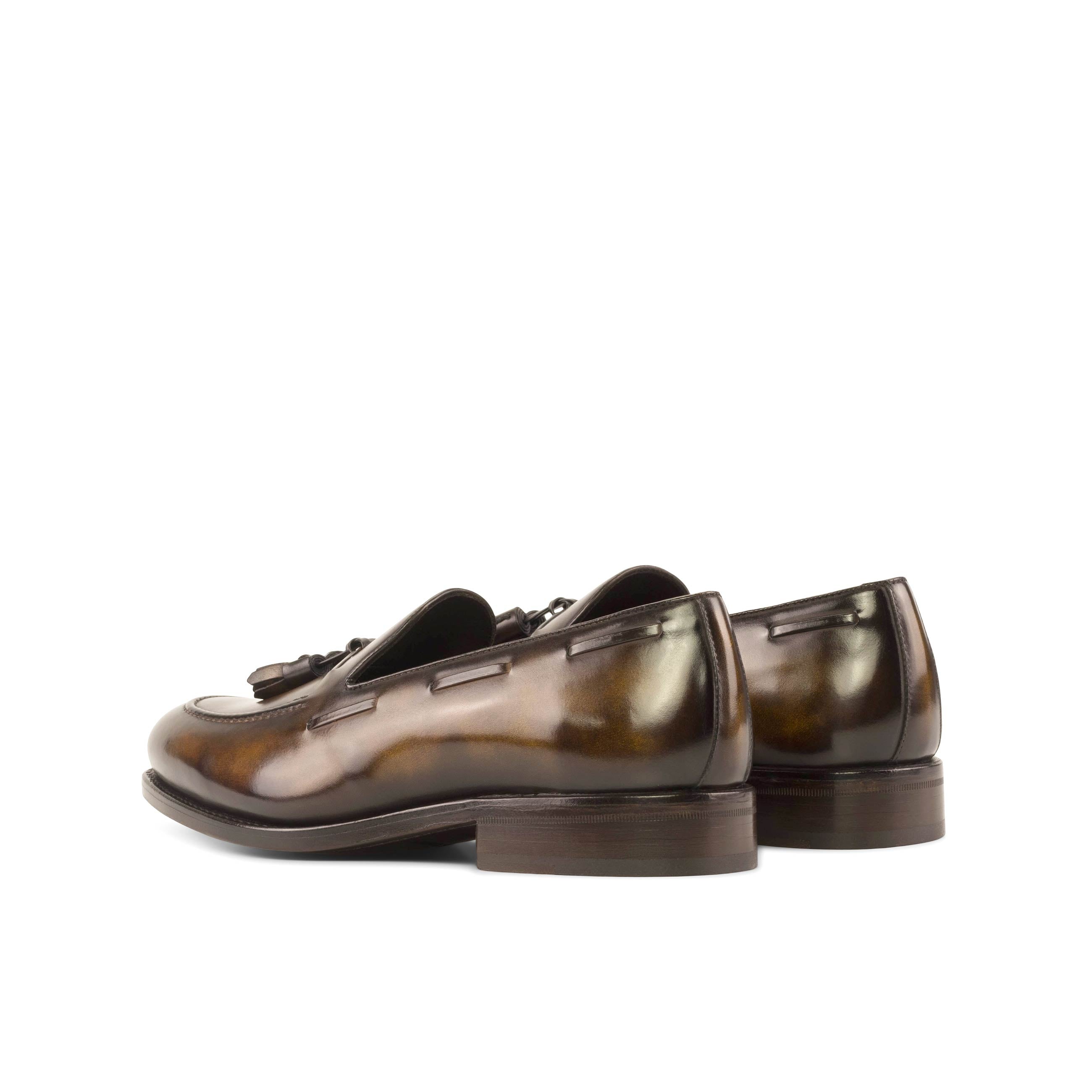 Tobacco Patina Tassel Loafers
