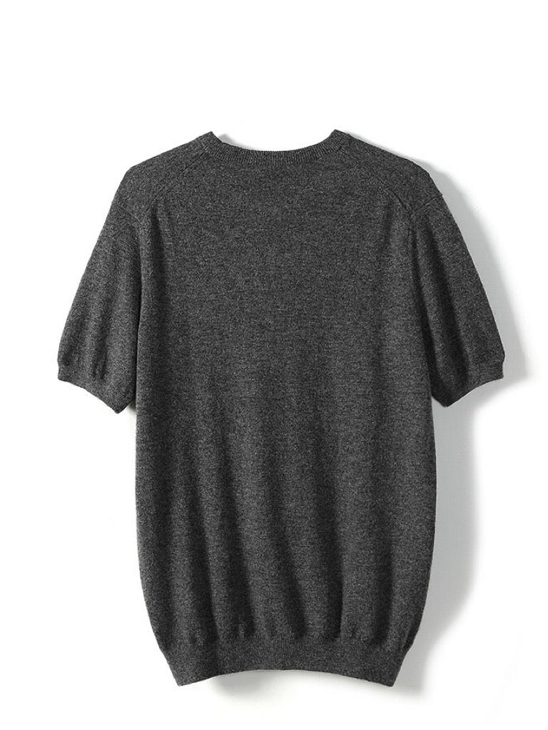 Grey Cashmere T-Shirt
