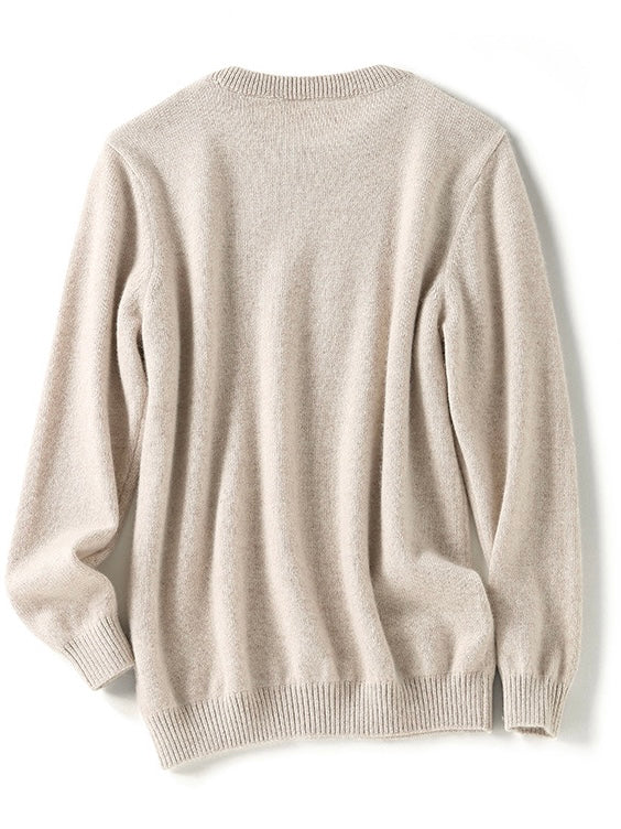 beige cashmere sweater 