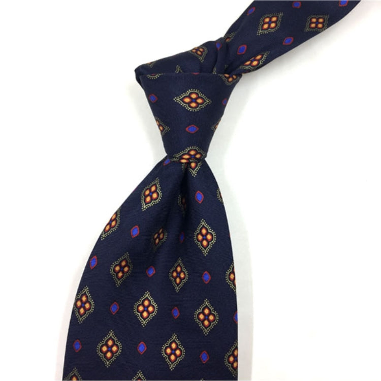 Cravatta in Seta con Motivo Vintage