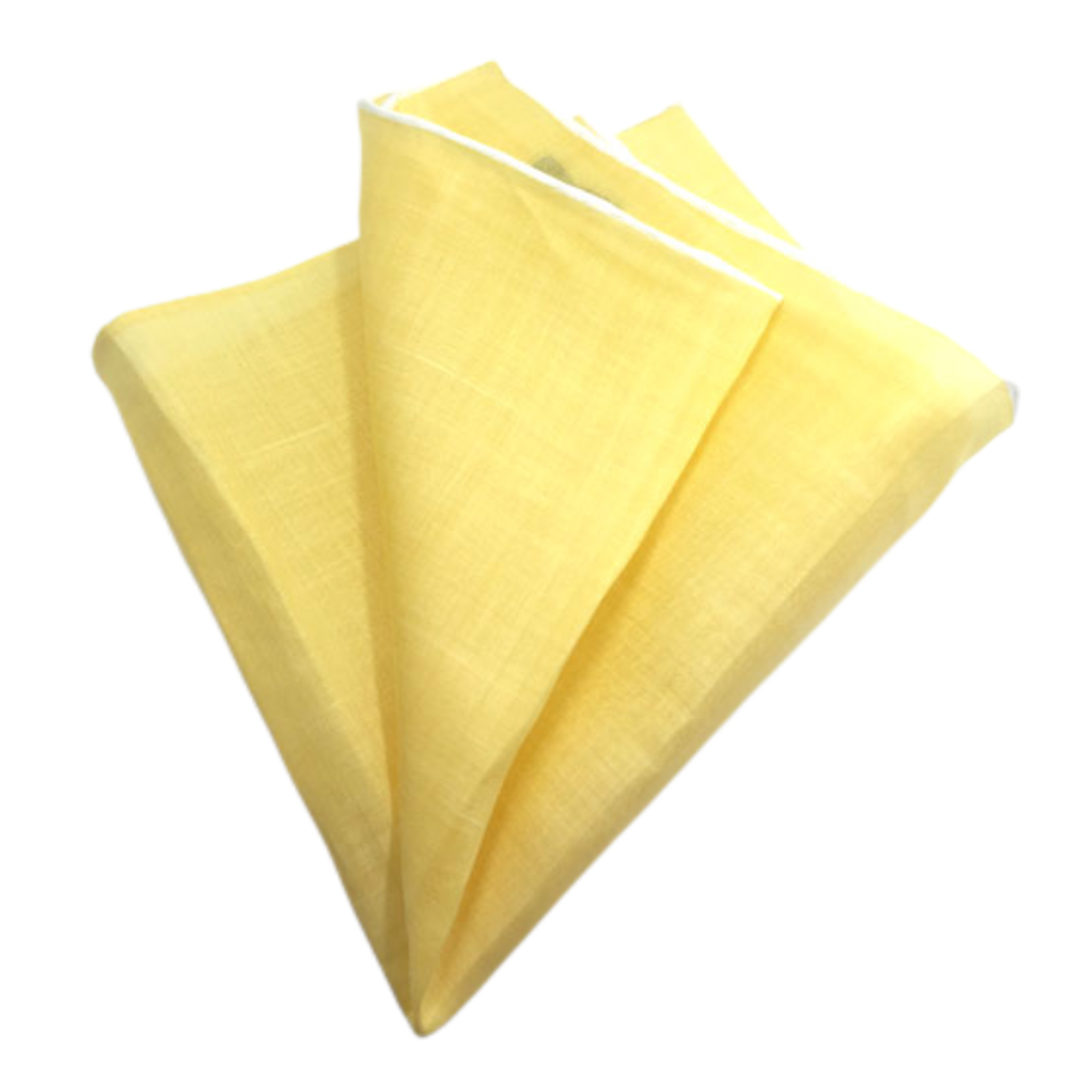 Yellow Linen Pocket Square