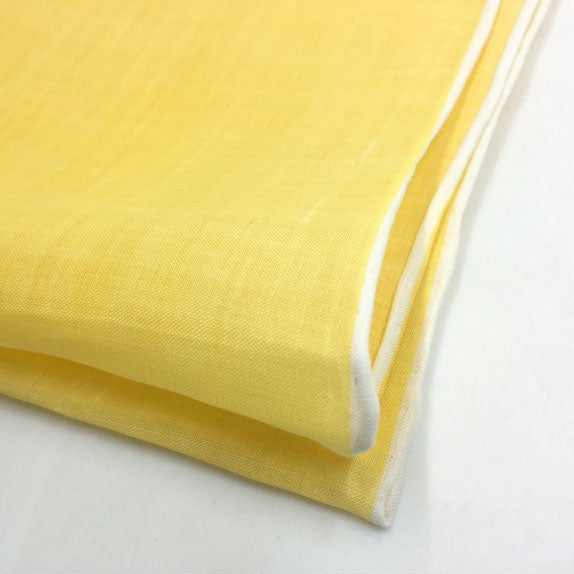 Fazzoletto da taschino in lino giallo